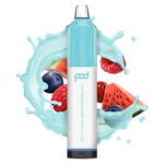 Pod Mesh 5500 Synthetic - Disposable Vape Device - Arctic Blue Razz Watermelon - Single / 50mg