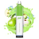 Pod Mesh 5500 Synthetic - Disposable Vape Device - Frozen Sour Apple - Single / 50mg