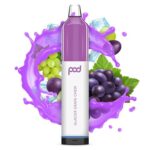 Pod Mesh 5500 Synthetic - Disposable Vape Device - Glacier Grape Chew - Single / 50mg