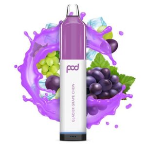 Pod Mesh 5500 Synthetic - Disposable Vape Device - Glacier Grape Chew - Single / 50mg