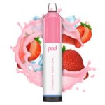 Pod Mesh 5500 Synthetic - Disposable Vape Device - Strawberry Snow Cone - Single / 50mg