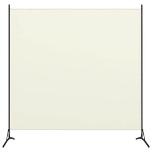 1Panel Room Divider Cream White 175x180 cm