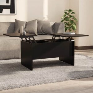 Coffee Table Black 80x50x425 cm Engineered Wood