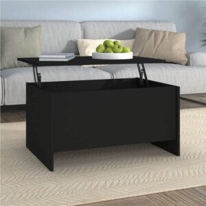 Coffee Table Black 80x555x415 cm Engineered Wood