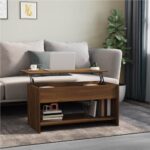 Coffee Table Brown Oak 102x50x525 cm Engineered Wood