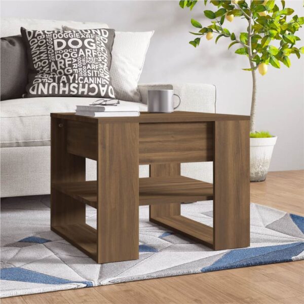 Coffee Table Brown Oak 555x55x45 cm Engineered Wood