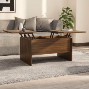 Coffee Table Brown Oak 80x50x425 cm Engineered Wood