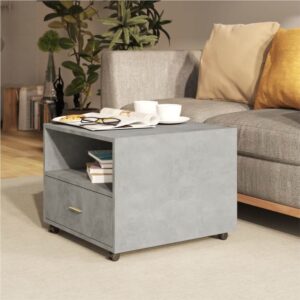 Coffee Table Concrete Grey 55x55x40 cm Engineered Wood