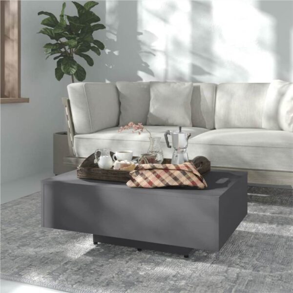 Coffee Table Grey 85x55x31 cm Chipboard