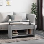 Coffee Table Grey Sonoma 102x50x525 cm Engineered Wood