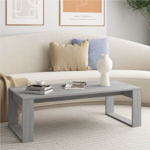 Coffee Table Grey Sonoma 110x50x35 cm Engineered Wood