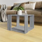 Coffee Table Grey Sonoma 40x40x30 cm Engineered Wood