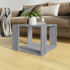 Coffee Table Grey Sonoma 40x40x30 cm Engineered Wood