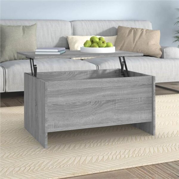 Coffee Table Grey Sonoma 80x555x415 cm Engineered Wood