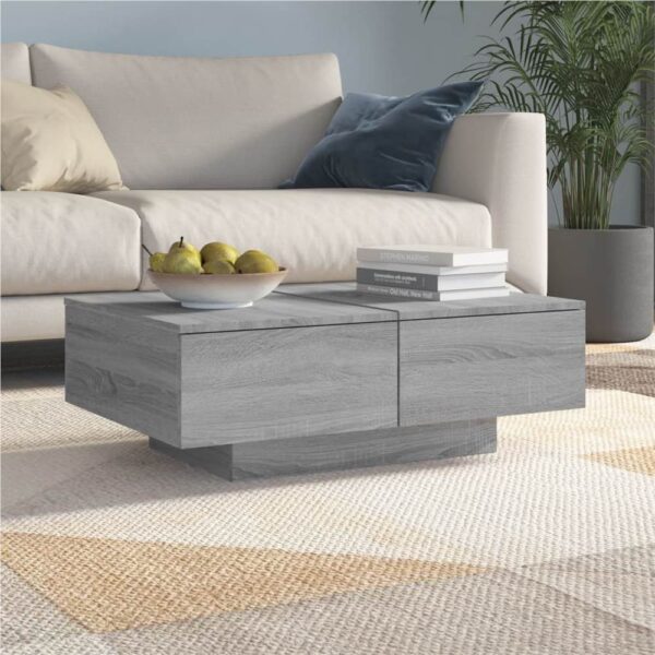 Coffee Table Grey Sonoma 90x60x31 cm Engineered Wood