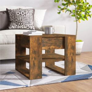 Coffee Table Smoked Oak 555x55x45 cm Engineered Wood