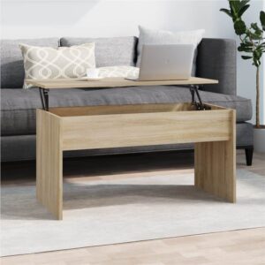 Coffee Table Sonoma Oak 102x505x525 cm Engineered Wood