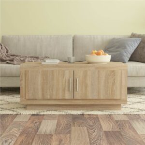 Coffee Table Sonoma Oak 102x50x45 cm Engineered Wood