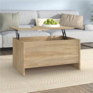 Coffee Table Sonoma Oak 80x555x415 cm Engineered Wood