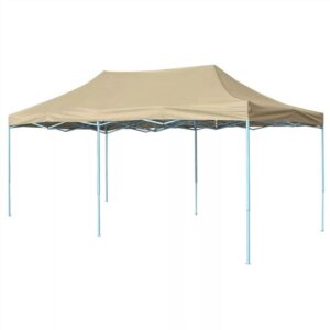Foldable Tent PopUp 3x6 m Cream White