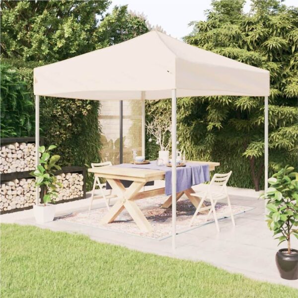 Folding Party Tent Cream 3x3 m