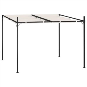 Gazebo with Retractable Roof 300x300x233 cm Cream