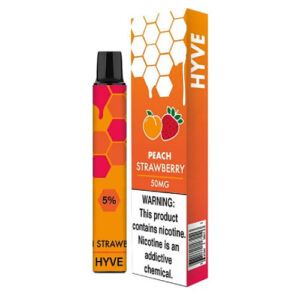 HYVE 2500 NTN - Disposable Vape Device - Peach Strawberry - 50mg, 6mL