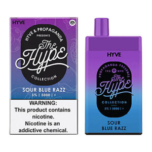 Hyve 5K x Propaganda - Disposable Vape Device - Sour Blue Razz - Single (12ml) / 50mg