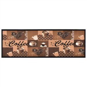 Kitchen Carpet Washable Coffee brown 45x150 cm