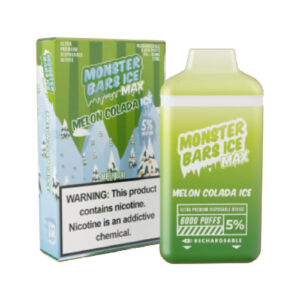 Monster MAX Bars - Disposable Vape Device - Iced Melon Colada - Single (12ml) / 50mg