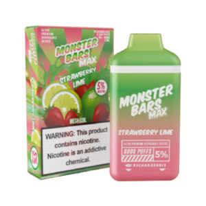 Monster MAX Bars - Disposable Vape Device - Strawberry Lime - Single (12ml) / 50mg