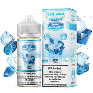 Pod Juice Tobacco-Free - Jewel Mint Sapphire Freeze - 100ml / 3mg