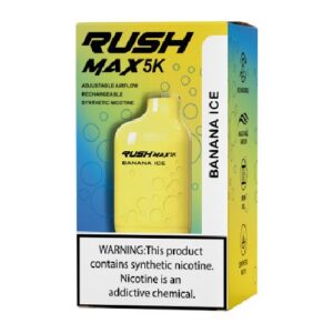 Rush Max 5K - Disposable Vape Device - Banana Ice - 9.5ml / 50mg