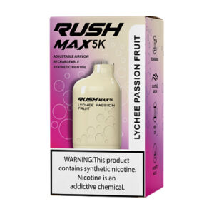 Rush Max 5K - Disposable Vape Device - Lychee Passion Fruit - 9.5ml / 50mg