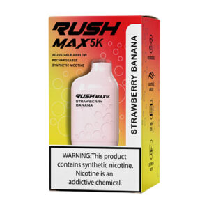 Rush Max 5K - Disposable Vape Device - Strawberry Banana - 9.5ml / 50mg