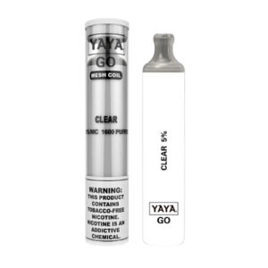 YAYA Go 1600 NTN - Disposable Vape Device - Clear - 50mg, 5mL