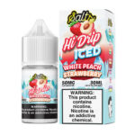 Hi Drip Salts - White Peach Strawberry Iced - 30mL / 20mg