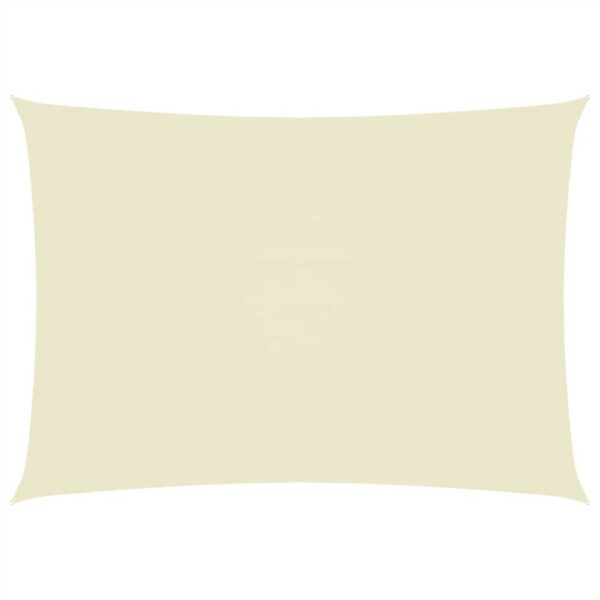 Sunshade Sail Oxford Fabric Rectangular 6x8 m Cream