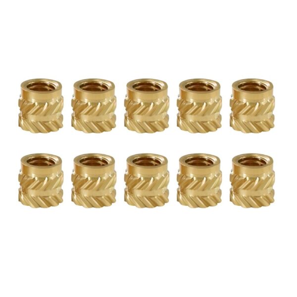 TWO TREES 10pcs M3 Mellow Brass Hot Melt Insert Nuts