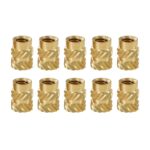 TWO TREES 10pcs M4 Mellow Brass Hot Melt Insert Nuts