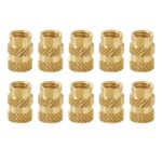 TWO TREES 10pcs M5 Mellow Brass Hot Melt Insert Nuts