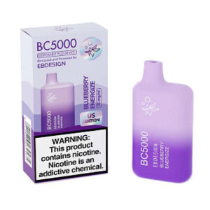 E.B. Design BC5000 - Disposable Vape Device - Blueberry Energize - 9.5ml / 50mg