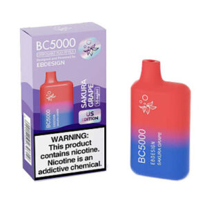 E.B. Design BC5000 - Disposable Vape Device - Sakura Grape - 9.5ml / 50mg