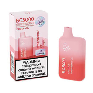 E.B. Design BC5000 - Disposable Vape Device - Strawberry Ice - 9.5ml / 50mg