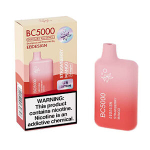 E.B. Design BC5000 - Disposable Vape Device - Strawberry Mango - 9.5ml / 50mg