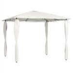 Gazebo with Sidewall 3x3x26 m Cream 160 gm²