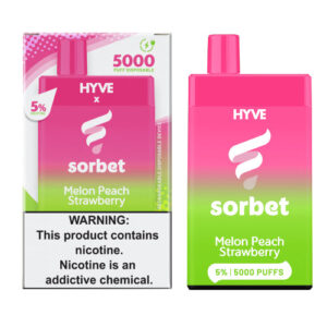 HYVE X Sorbet 5K - Disposable Vape Device - Melon Peach Strawberry - 12ml / 50mg