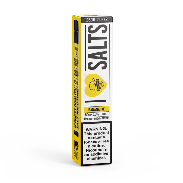 I Love Salts Tobacco-Free Nicotine MESH - Disposable Vape Device - Banana Ice - Single / 50mg