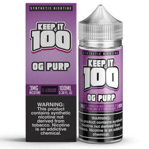 Keep It 100 Synthetic E-Juice - Purple - 100ml / 3mg