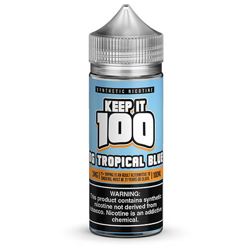 Keep It 100 Synthetic E-Juice - Trop Blue - 100ml / 6mg